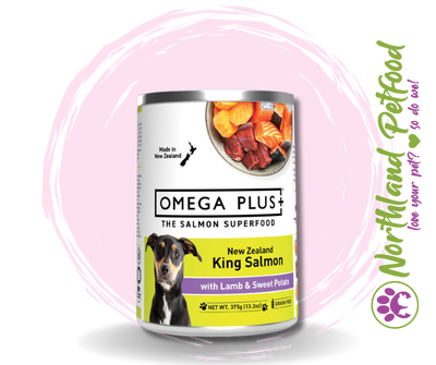 Omega Plus- King Salmon Lamb & Sweet Potato 375g