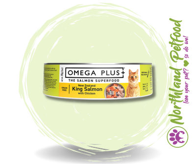 Omega Plus- King Salmon with Chicken 85g / 1 Can