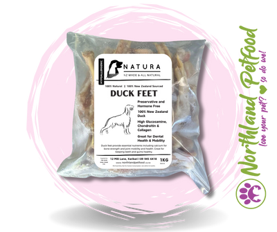 NATURA Duck Feet 1kg / IN STORE ONLY