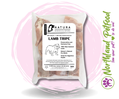 NATURA Lamb Tripe 1kg / IN STORE ONLY