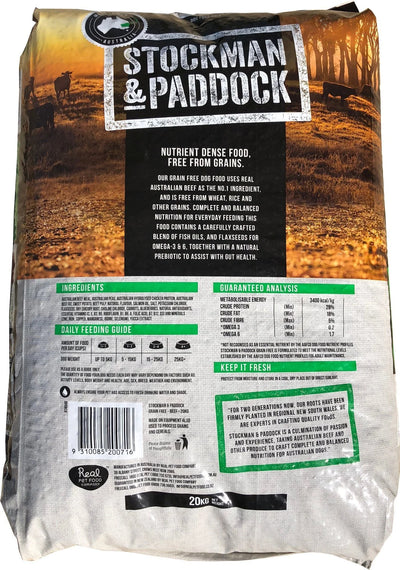 Stockman & Paddock Grain-Free Beef 20KG