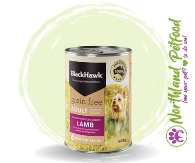 BlackHawk Grain Free Lamb Can - 400g