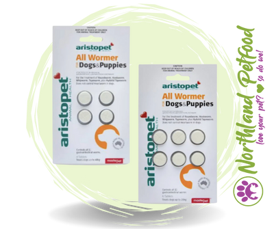 Aristopet All Wormer Dog/Puppy 4 Pack and 6 Pack