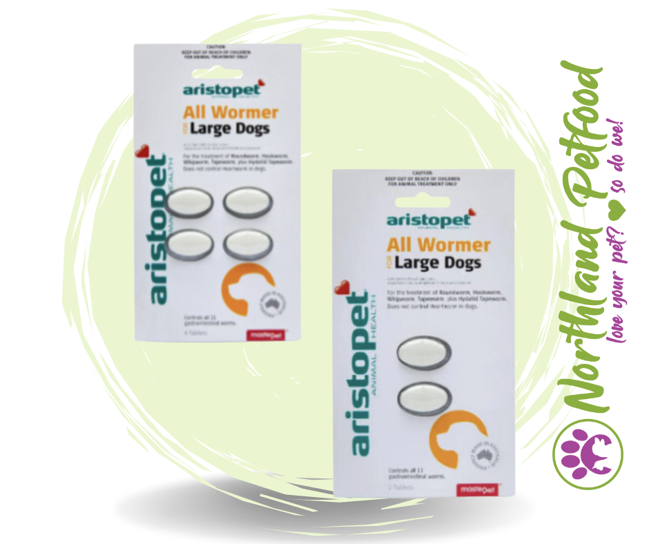 Aristopet All Wormer Large Dog 2 Pack and 4 Pack