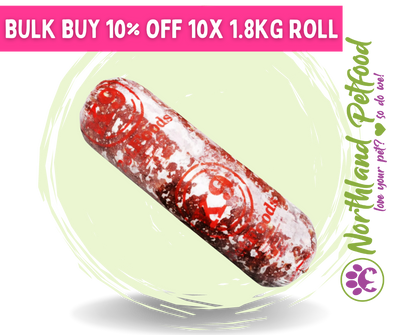 Bulk K9 Veal and Heart Roll [10 x 1.8kg - 10% OFF] / IN STORE ONLY