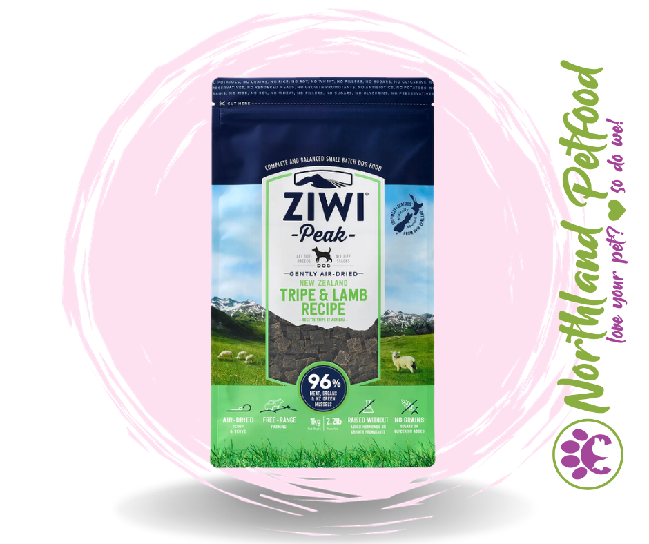 Ziwi Peak Air-Dried Tripe and Lamb Dog food 1KG