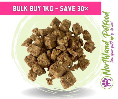 NATURA Beef & Chicken Bites - BULK 1KG  SAVE 30%