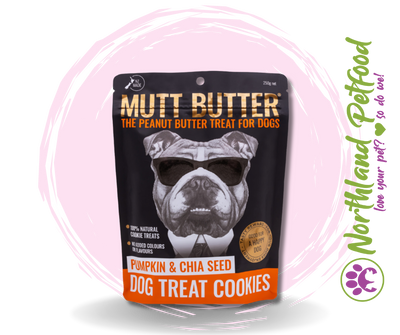 Mutt Butter Dog Treat Cookies Pumpkin & Chia - 250g