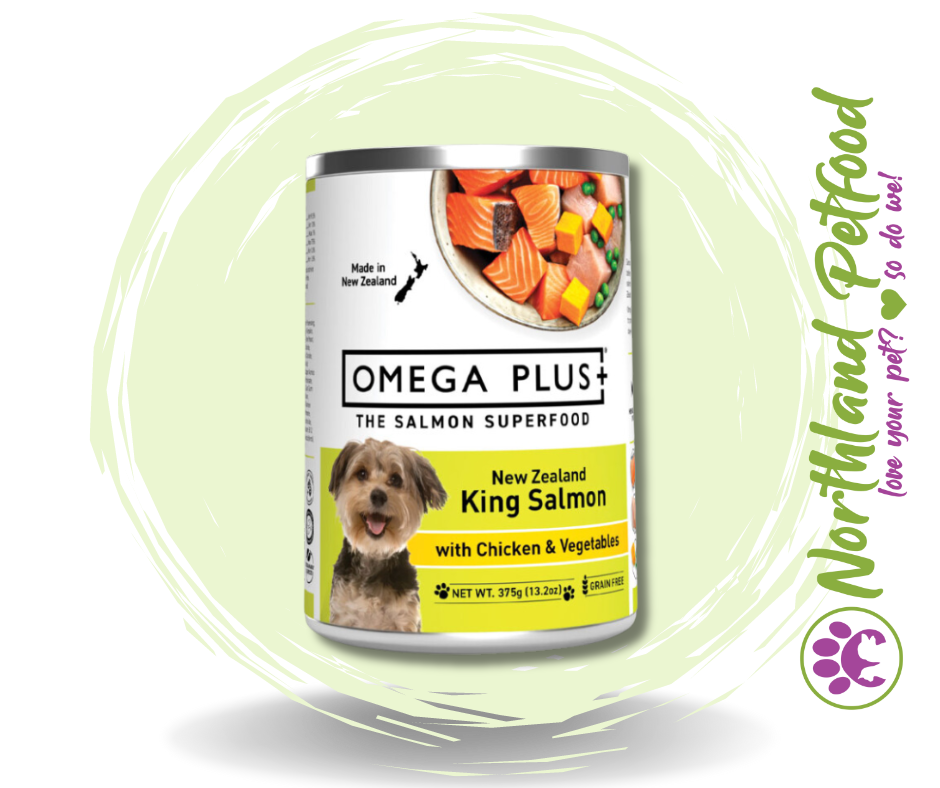 Omega Plus- King Salmon & Chicken 375g / 1 x Can