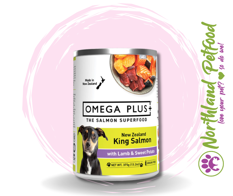 Omega Plus- King Salmon Lamb & Sweet Potato 375g