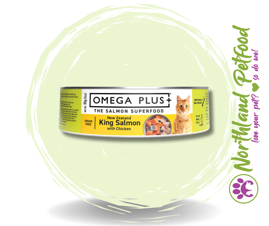 Omega Plus- King Salmon with Chicken 85g / 1 Can
