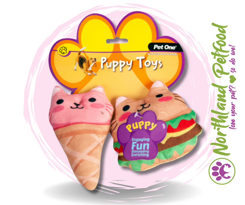 Pet One Puppy Toy - Fast Food Assorted