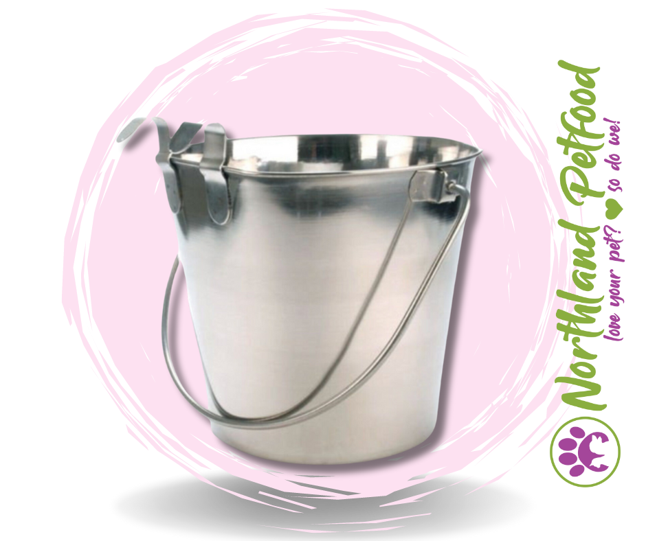 Pet One Water Pails, Stainless Steel
