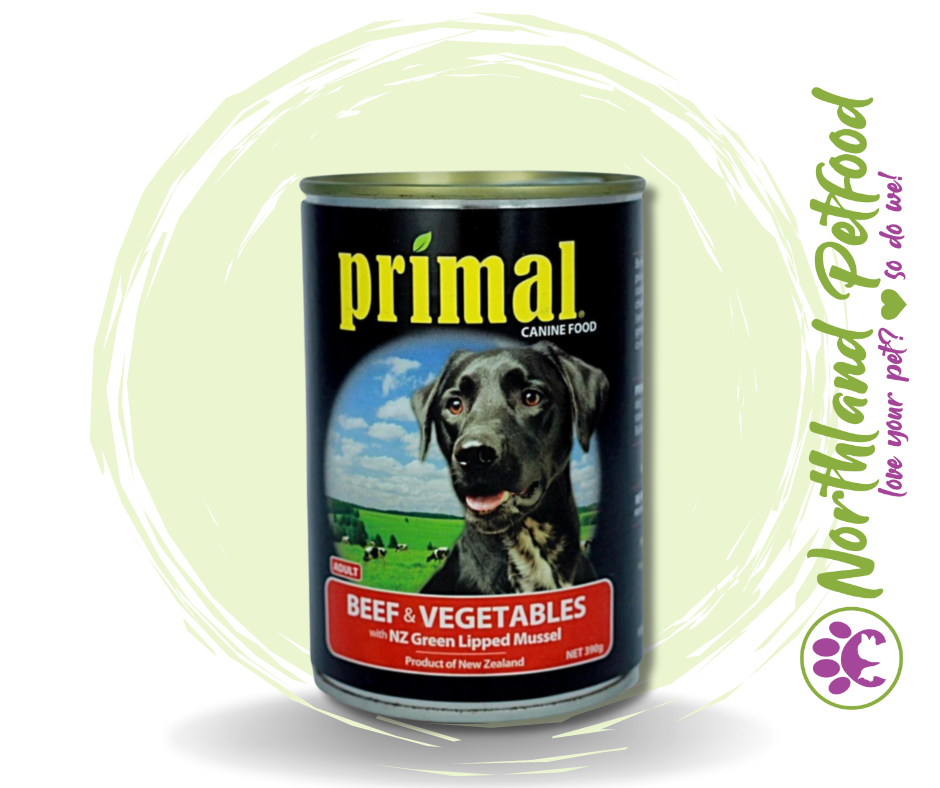 Primal Canned Dog Food - Beef & Vegetable