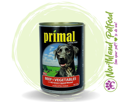 Primal Canned Dog Food - Beef & Vegetable