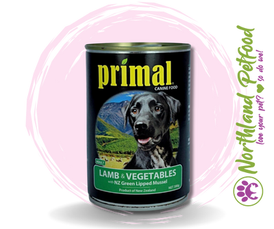 Primal Canned Dog Food - Lamb & Vegetable