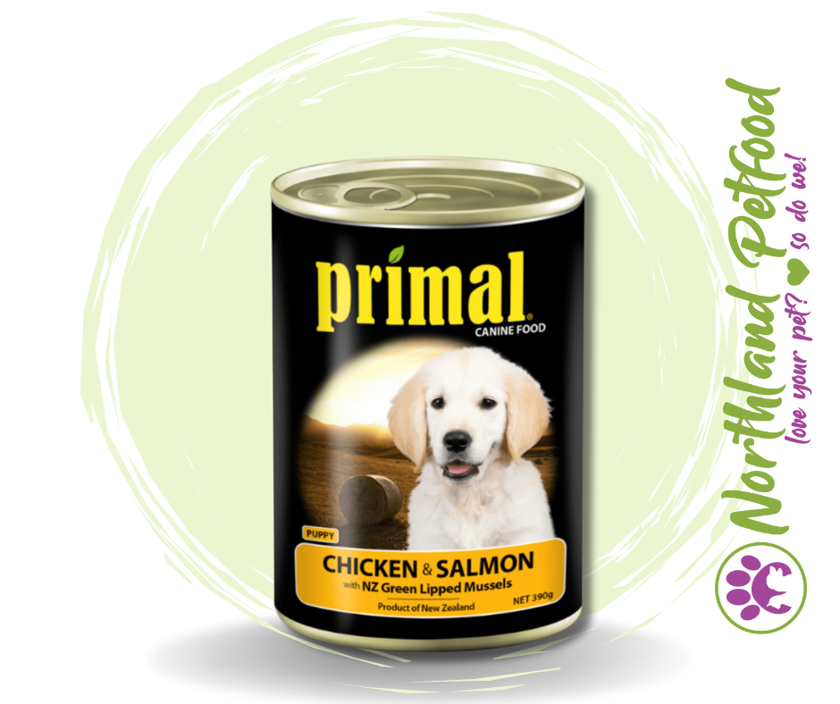 Primal Canned Puppy Food - Chicken Salmon & Vegetable