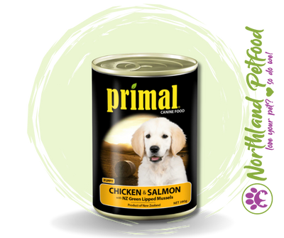Primal Canned Puppy Food - Chicken Salmon & Vegetable