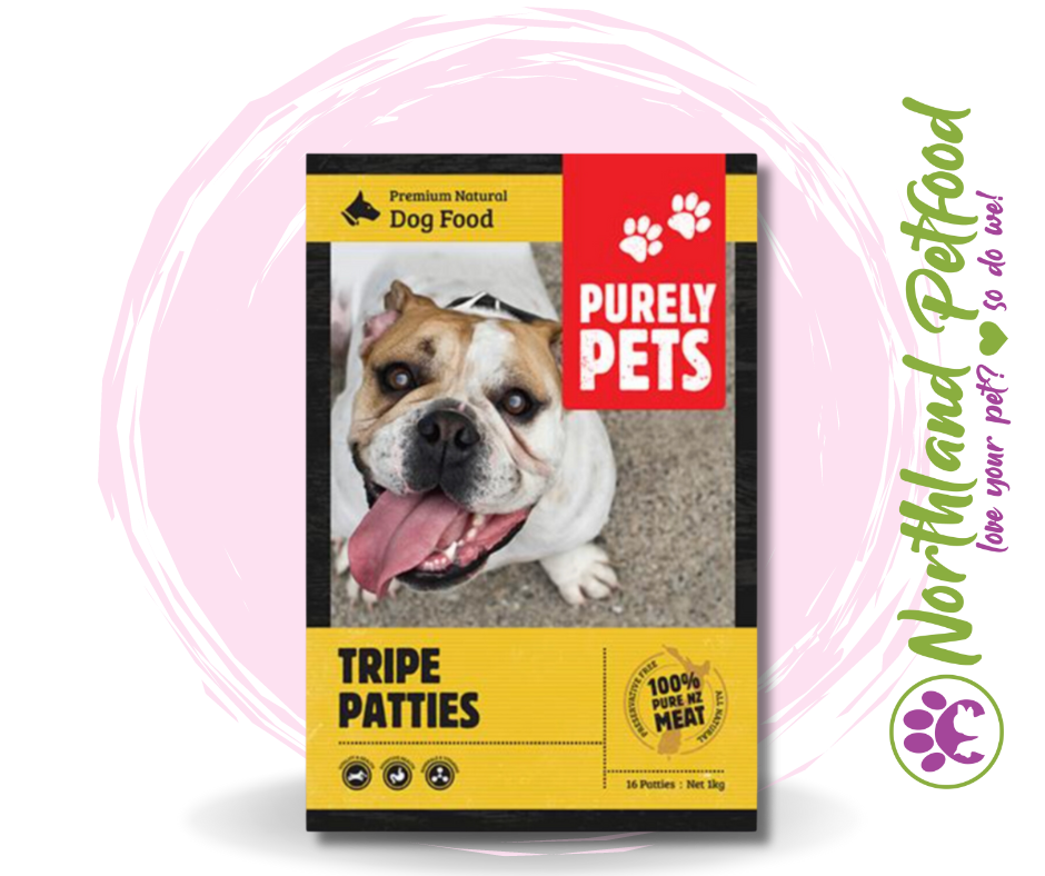 Purely Pets Tripe Patties 1kg / IN STORE ONLY
