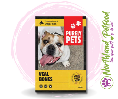 Purely Pets Veal Bones 3KG / IN STORE ONLY