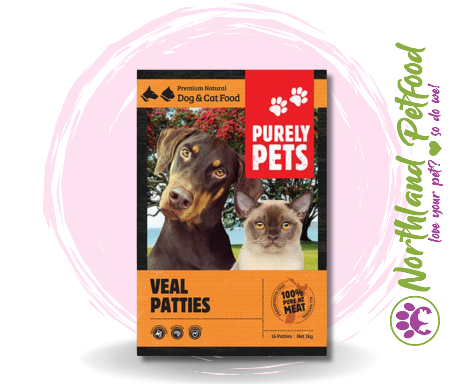 Purely Pets Veal Patties 1kg / IN STORE ONLY
