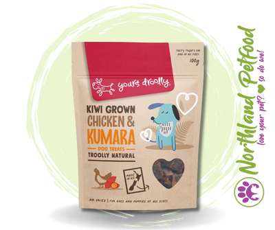 Yours Droolly Natural dog Treats - Kiwi Grown Chicken & Kumara