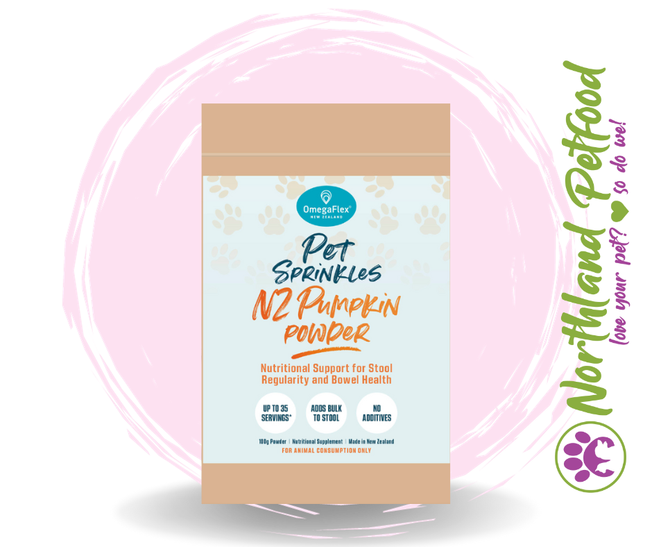 OmegaFlex Pet Sprinkles NZ Pumpkin Powder for Pets - 100g