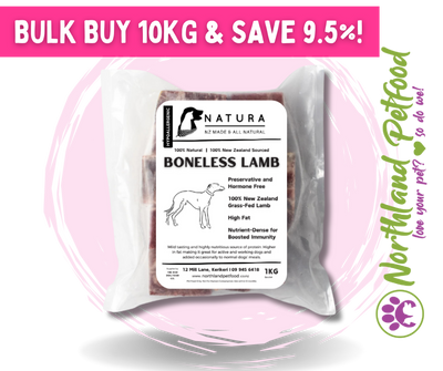 NATURA Bulk Boneless Lamb Mince 10kg /IN STORE ONLY