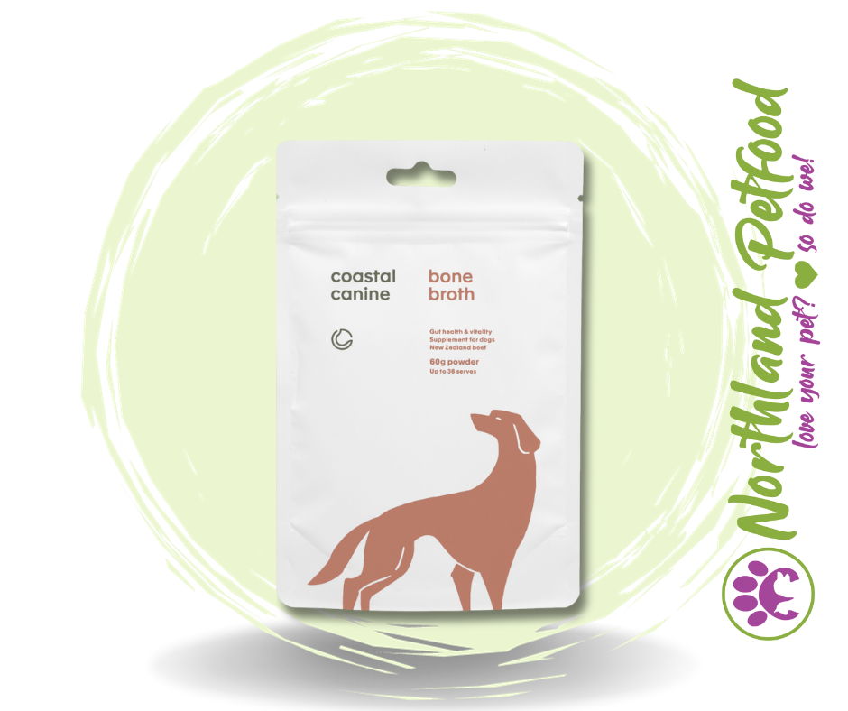 Coastal Canine Bone Broth Powder Supplement For Dogs - 60g